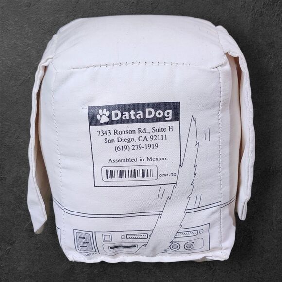 Vintage Data Dog Plush 1990s Apple Retro Computer Ad Toy Rare Collectible - Picture 7 of 9